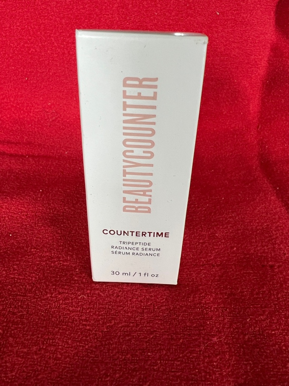 Beautycounter Countertime Serum Box - White with Rose Accent